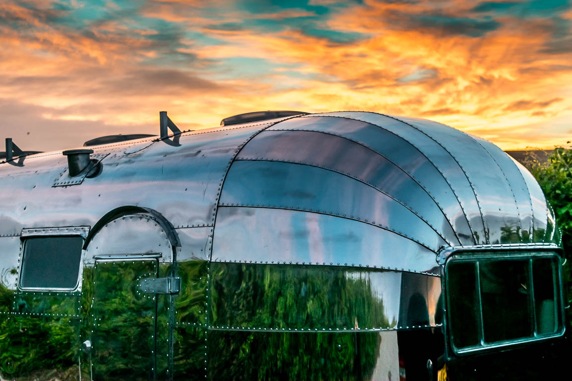 vintage airstream sunrise